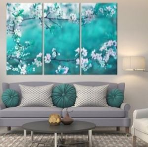 3pc floral wall art